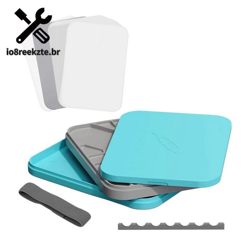 Paleta Stay Wet Para Pintura Em Miniatura Acrílica , Bandeja De Com 50 Peças De Papel Úmido , 2 Esponjas Incluídas