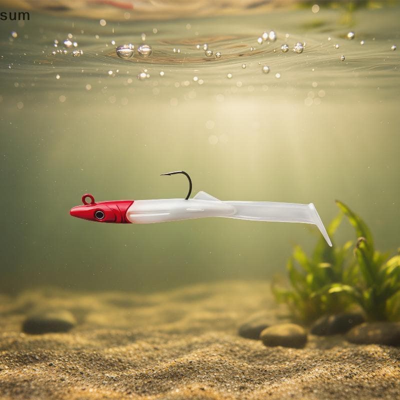 [sum] Isca De Corrico Artificial 8.5g Areia Macia Híbrida Gancho Afiado Adequado Para Pesca De Poleiro De Pique De Água