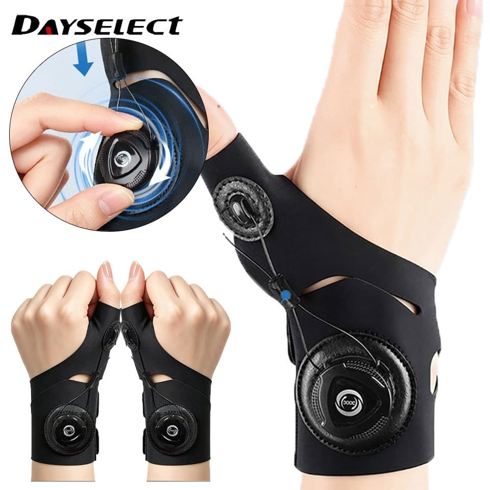 DAYSELECT 1 Peça Pulseira Esportiva Botão Pressão Ajustável Fitness Fino Suporte Fixo Para Polegar