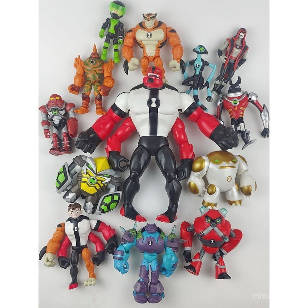 Novas Figuras Soltas Coloridas de Estrelas: Figuras de Ação do Hacker Adolescente BEN10