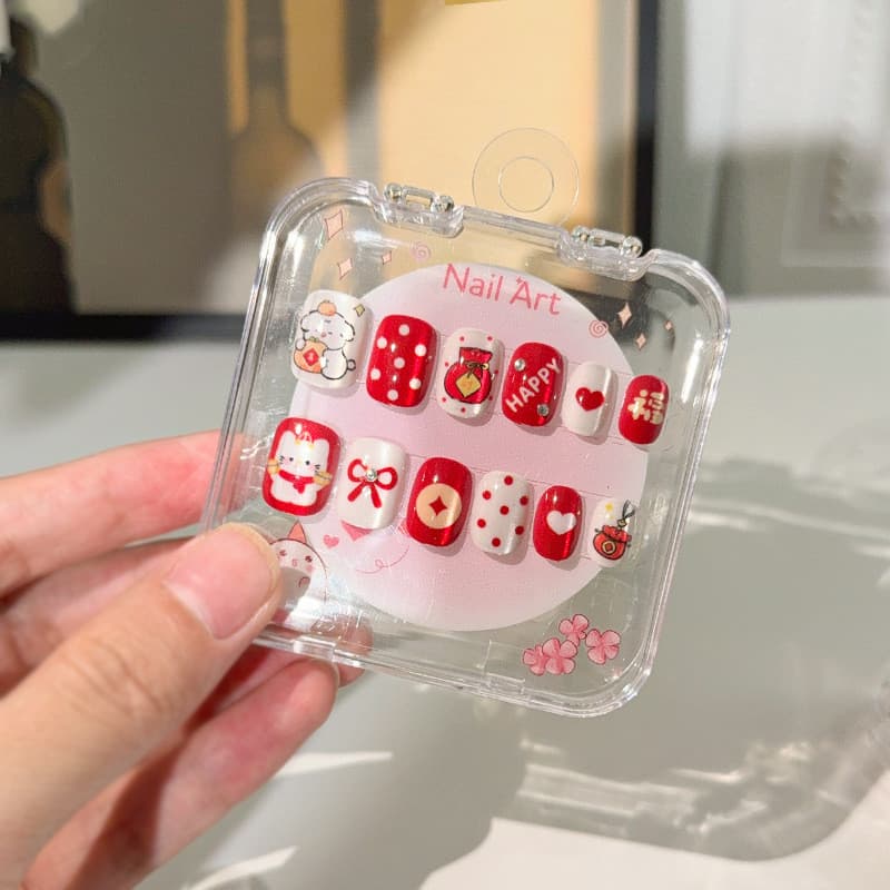 Crianças usando unhas adesivos de unhas crianças meninas Manicure adesivos crianças adesivos de unhas peças de unhas 202