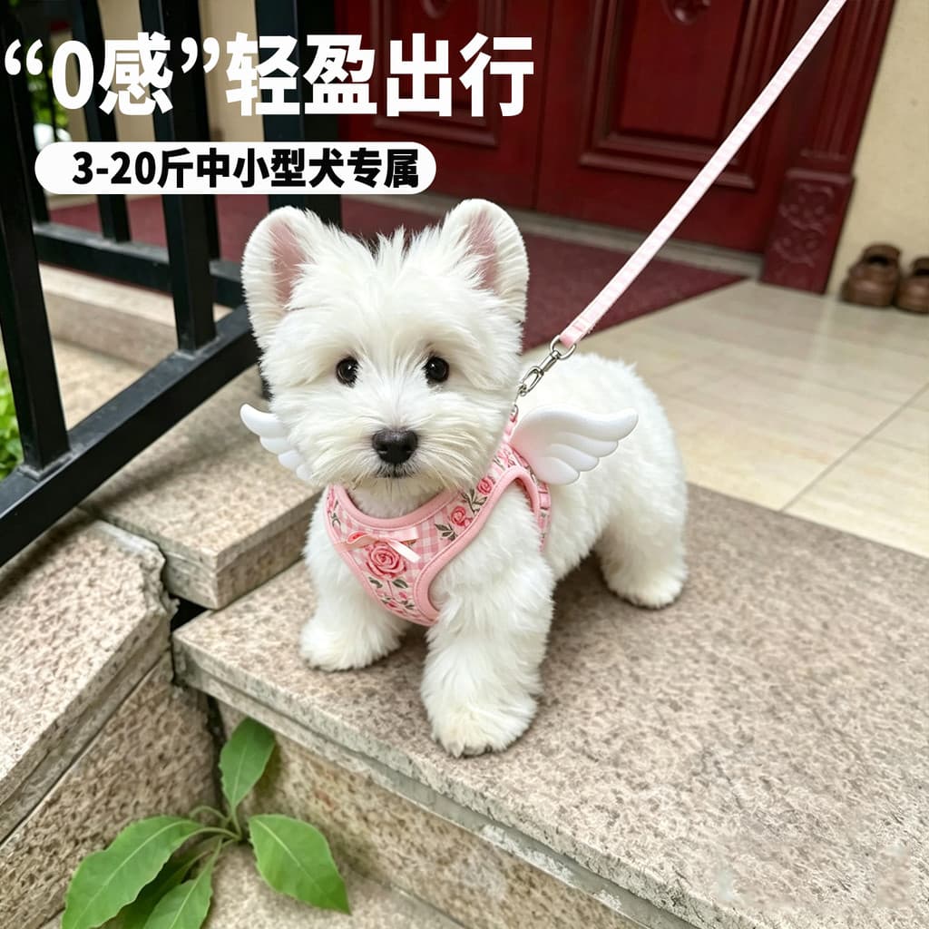 Coleira para cachorro, alça peitoral para cachorro pequeno, sem quebra, verão, respirável, tipo colete, suprimentos para