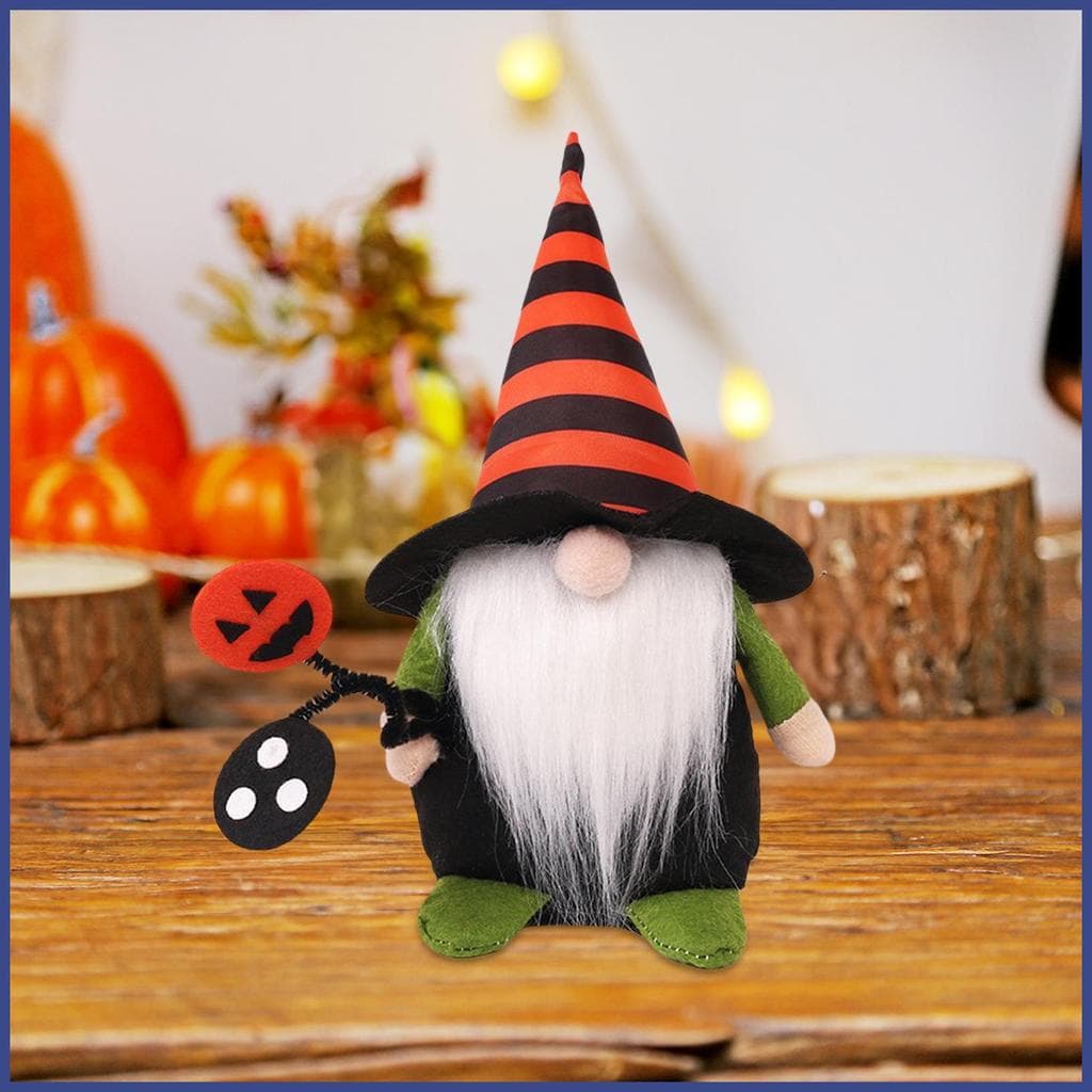 Gnome Halloween Boneca Sem Rosto Peça Central De Mesa Com Chapéu De Bruxa Decorações Para De Casa puiadmbr