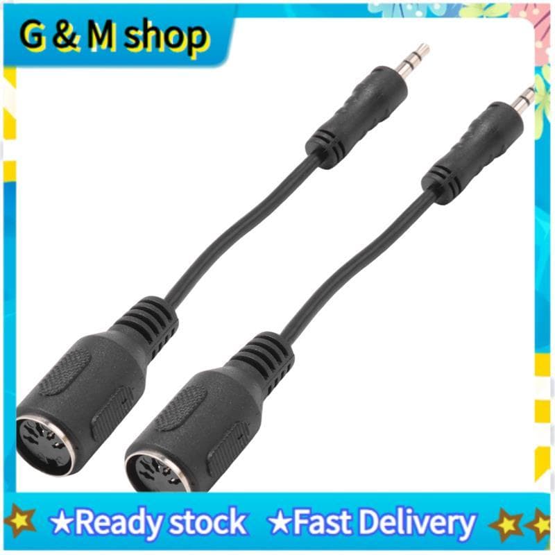 2 Pçs Tipo-A MIDI Para 3.5mm Adaptador 5.9 " Mid Fêmea TRS Macho Cabo Conversor De Áudio Teclados Sintetizadores DAWs