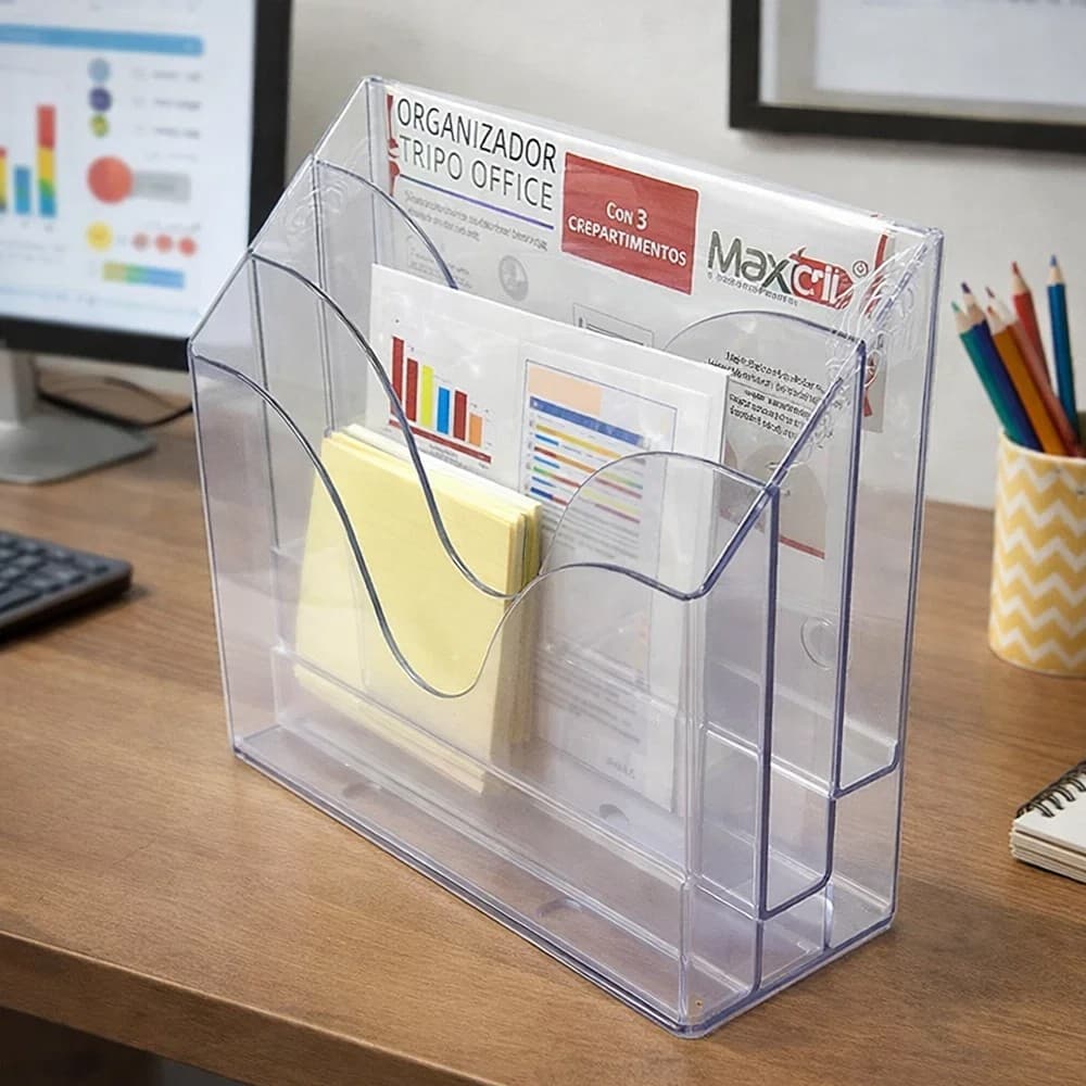 Organizador Triplo Office 3 Compartimentos