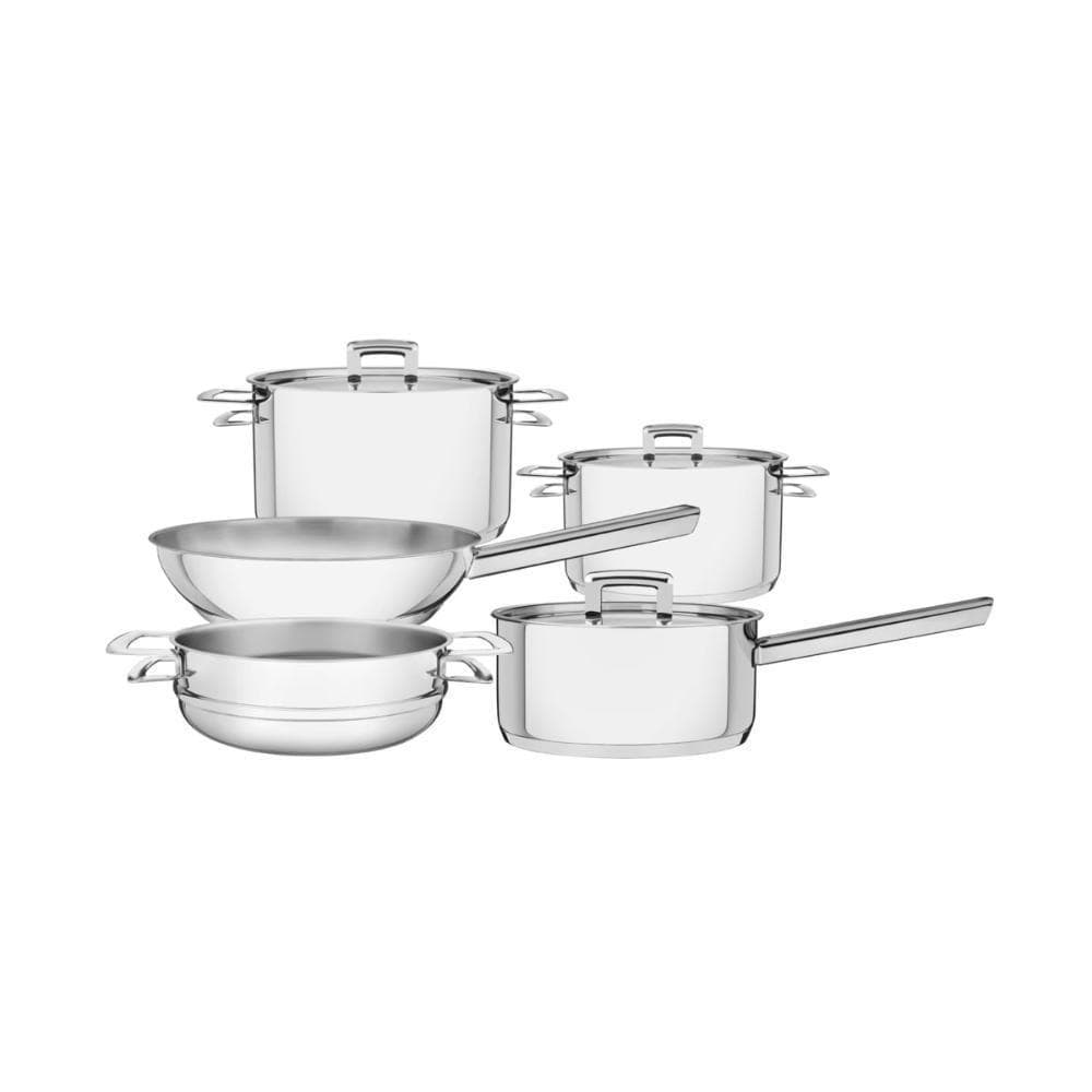 Jogo de Panelas Brava em Aço Inox com Fundo Triplo 5 Peças Aço Inox Tramontina 20CM