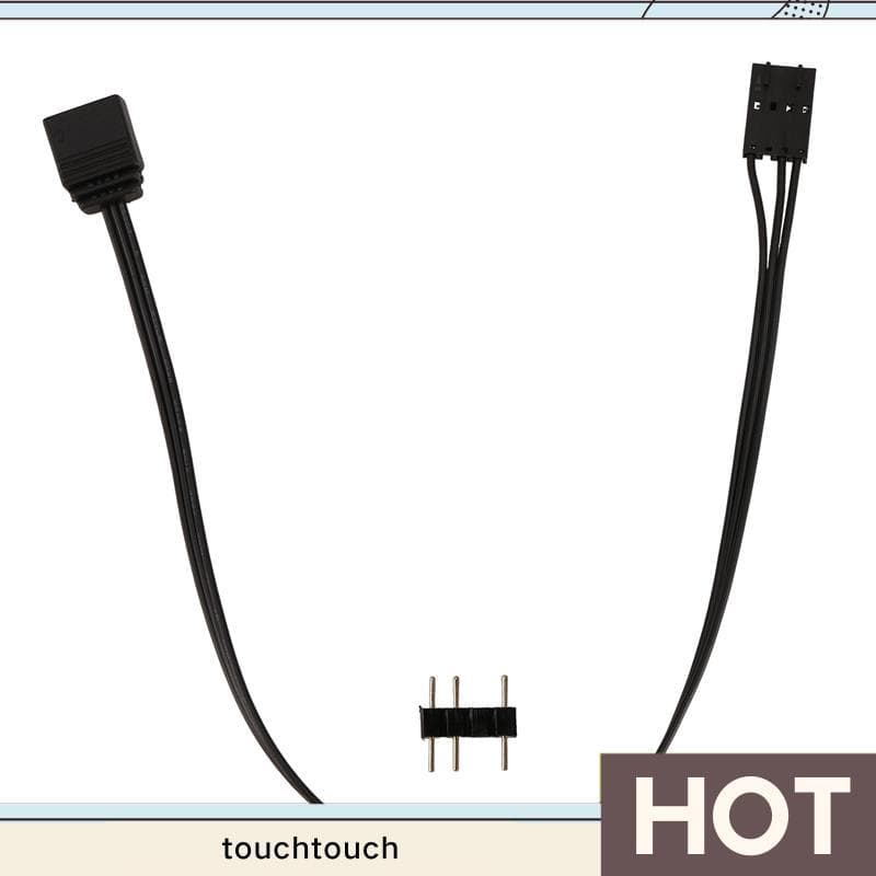 Para 4PIN RGB Padrão ARGB 3 Pinos 5V Adaptador Conector Cabo 25cm touchtouch1 . br