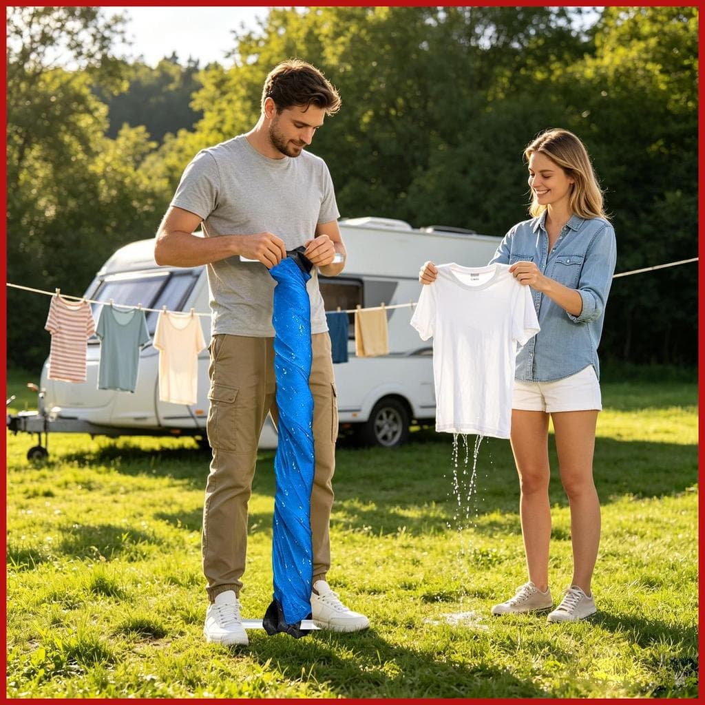 Espremedor De Roupas Portátil , Alça De Cinco Anéis , Ferramenta De Economia De Espaço , Para RV , Sem Eletricidade Toal