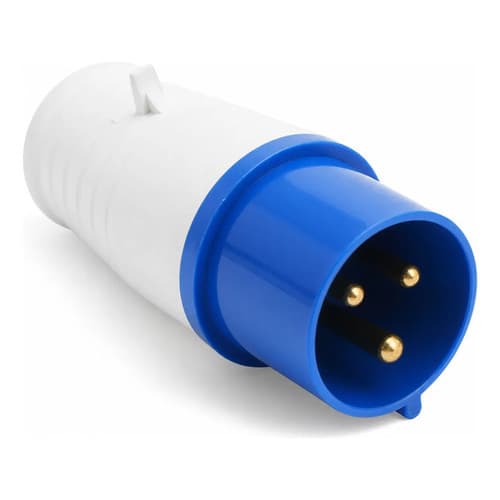 Plug Industrial 2P+T 220/250V Azul - 32A