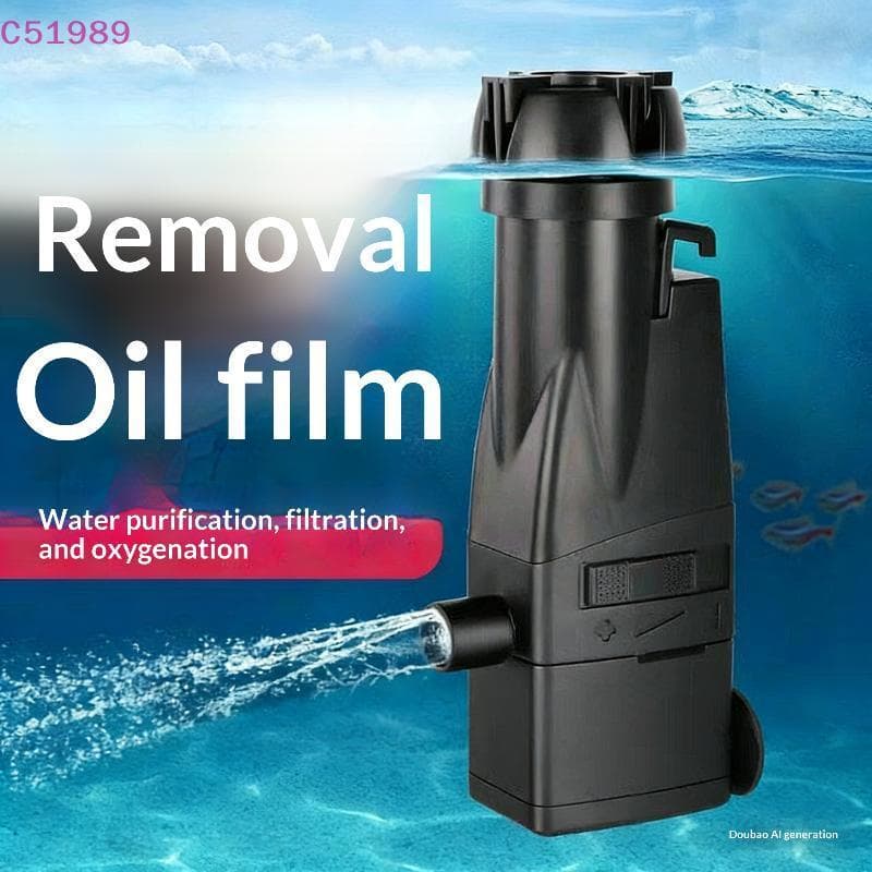 [kaan] 1 Unidade De Filtro De Separação De Óleo De Superfície De Aquário Mini Processador De Filme Automático Silencioso