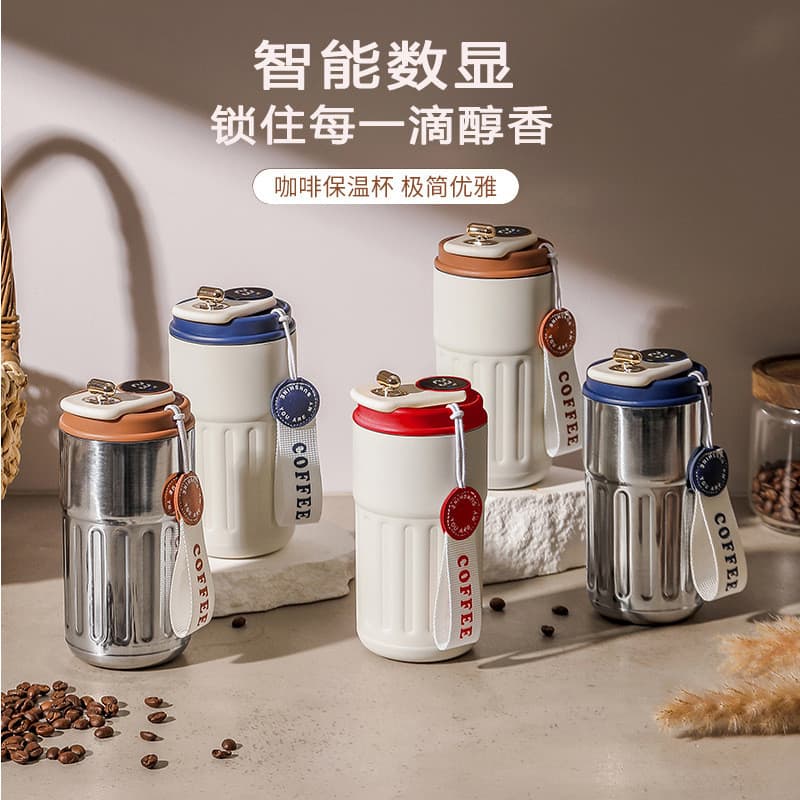 Copo de café de alto valor portátil presente copo de água doméstico engrossado copo ao ar livre 316 copo térmico de aço