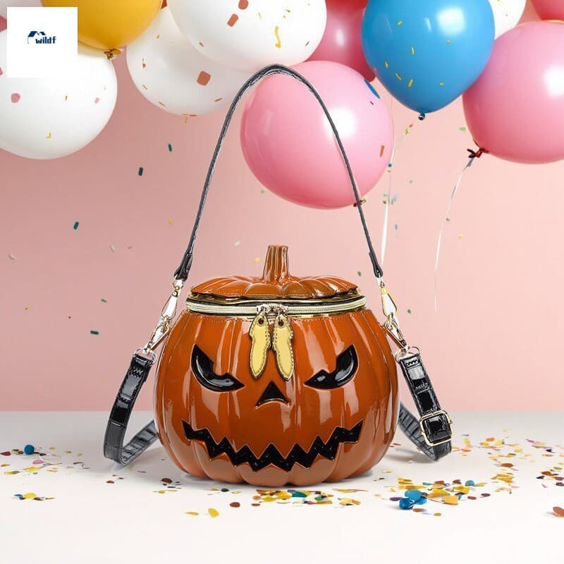 Bolsa De Ombro Com Cabeça De Abóbora De Halloween-Crossbody 3D Para Moda Feminina