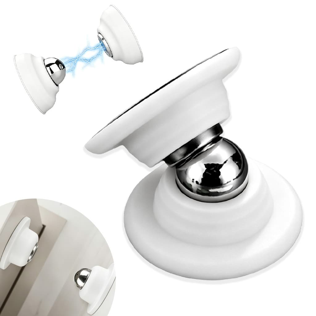 Trava Porta Magnética Fixador Prendedor Imã Adesivo Parede Sem Furo Resistente
