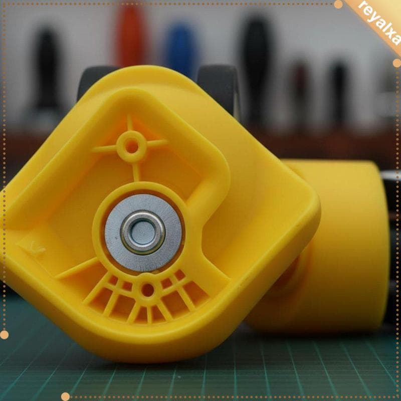 [Reyalxa] Par De Rodas De Bagagem Personalizadas , Rodízio De Alto Peso Para Mala E Carrinho , Transporte Suave