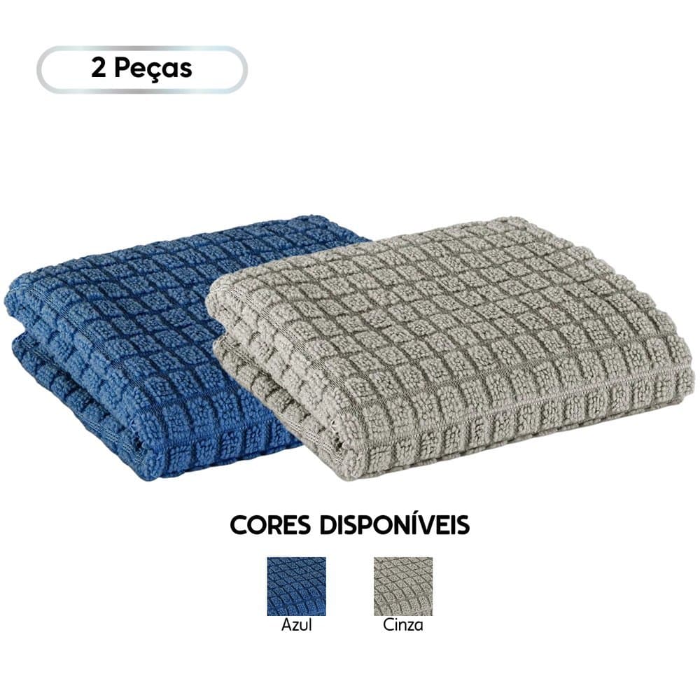 Kit 2 Panos de Copa 40x60 Microfibra Sortido - Appel Home