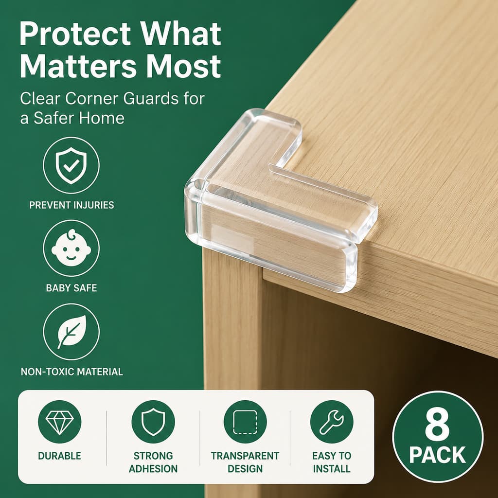 48 Pcs Protetores De Quina Silicone Quadrado Para Crianças E Bebes Proteção Anti-colisão Promoção