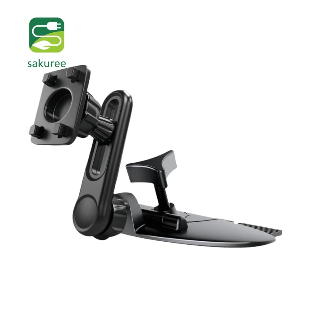 Suporte Para Telefone Com Tela Automática Giratório De 360 Graus Ajustável CD Slot CarPlay