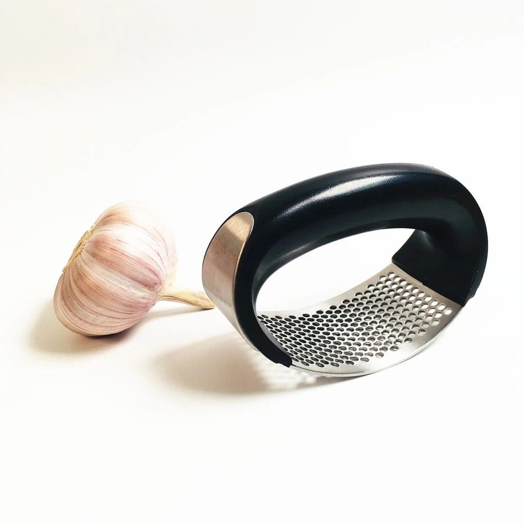Espremedor Amassador Triturador De Alho Inox Manual Cozinha Garlic Press