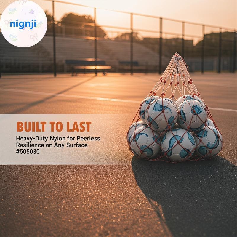 Nignji Bolsa De Malha Para Bola Esportiva Portátil , Resistente , Extra Grande , Contém 5 Bolas , Basquete , Vôlei , Fut