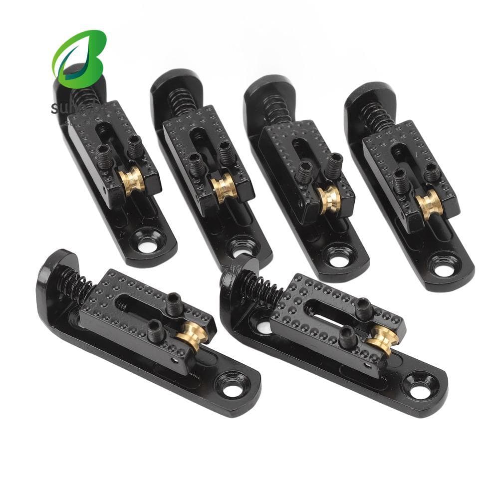 SFBSF 6PCS Guitarra Elétrica , Ponte De Preta De Metal Rolo