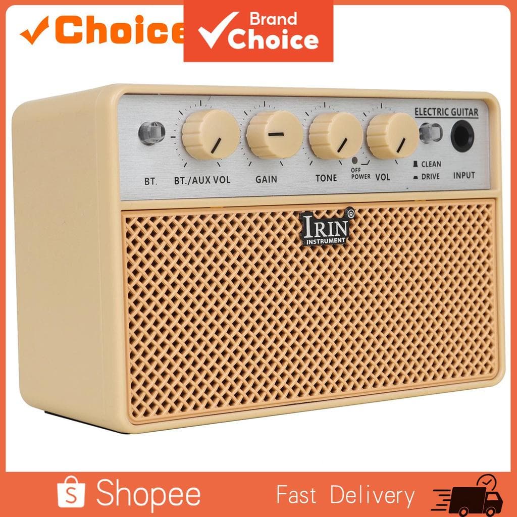 IRIN 10W Amplificador De Guitarra Elétrica Alto-Falante Portátil Mini Instrumento Amp BA 10 Para Prática Desempenho Pres