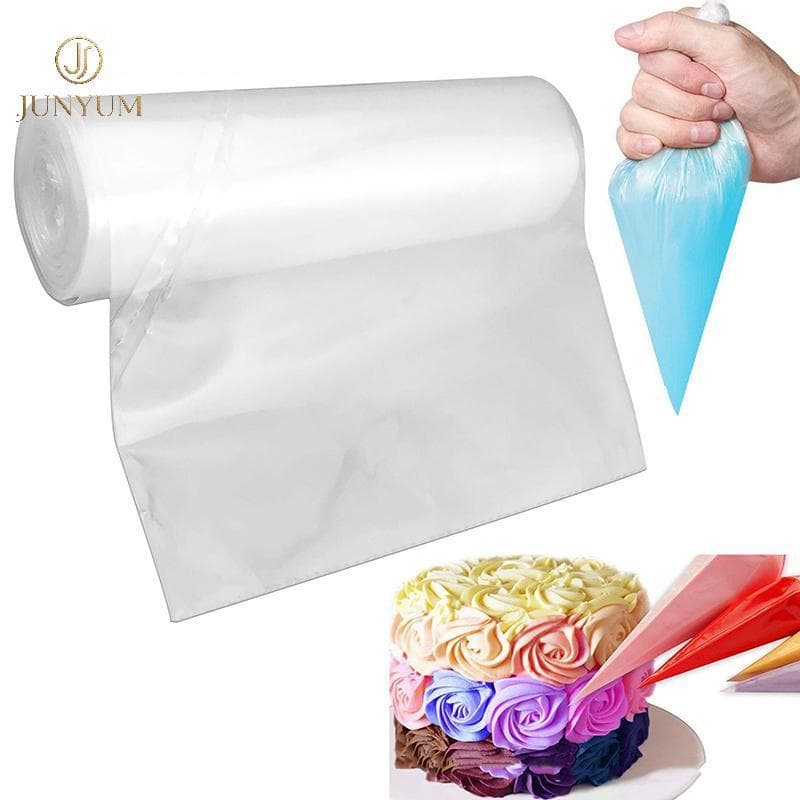 JUNYUM 50 Peças Sacos De Pastelaria Descartáveis Transparentes Para Decoração De Bolo De Natal Confeiteiro Fortes Assar