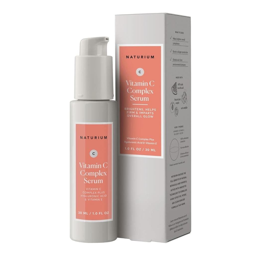 Sérum Facial Naturium Complexo de Vitamina C, com Ácido Hialurônico e Vitamina E, Tratamento Anti-Envelhecimento para a