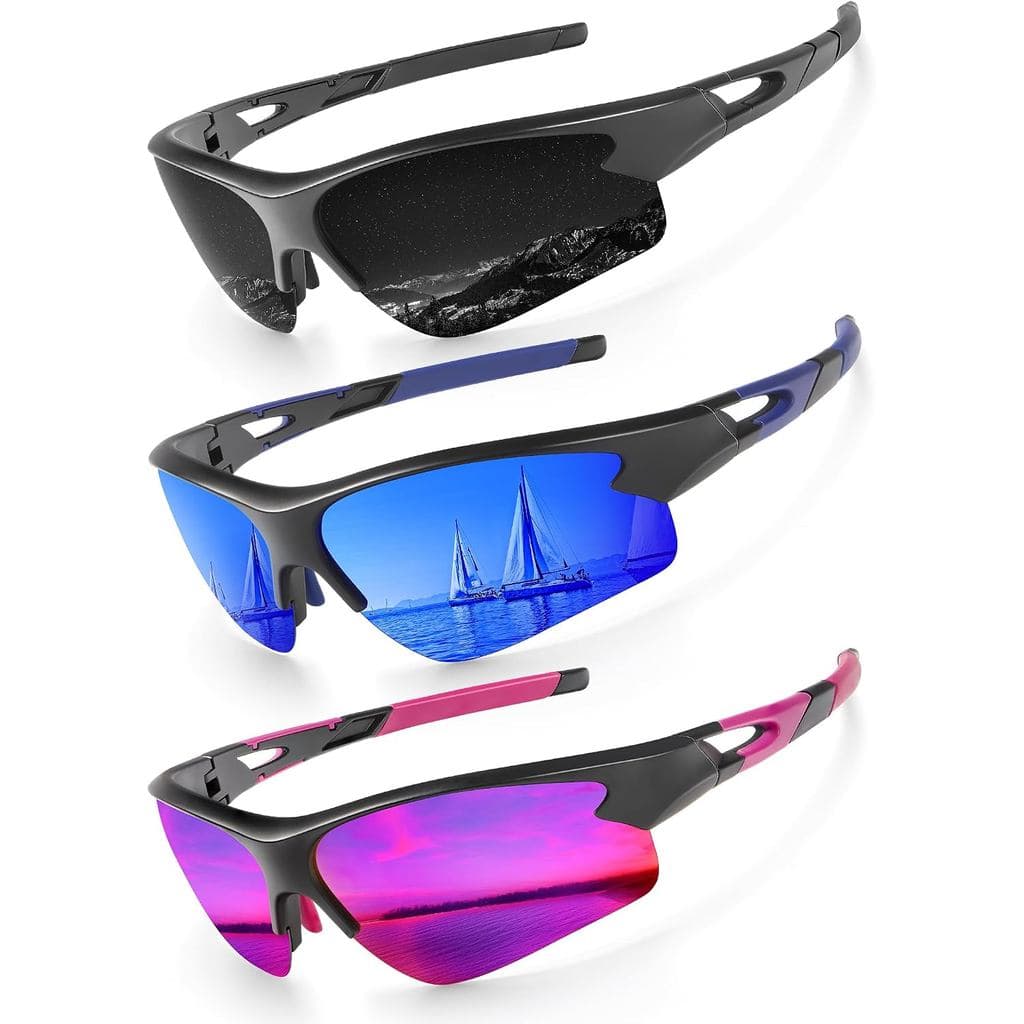 Óculos de Sol Esportivos KALIYADI para Homens, Óculos de Sol Polarizados para Homens, Mulheres e Jovens, para Baseball e