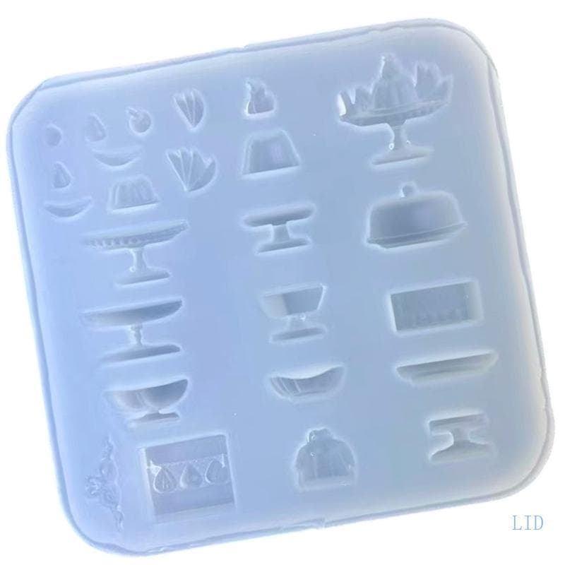 LIDU1 Molde Silicone Flexível Para Prato Bolo E Formato Fruta Arte Resina, Fondant Doces Detalhe