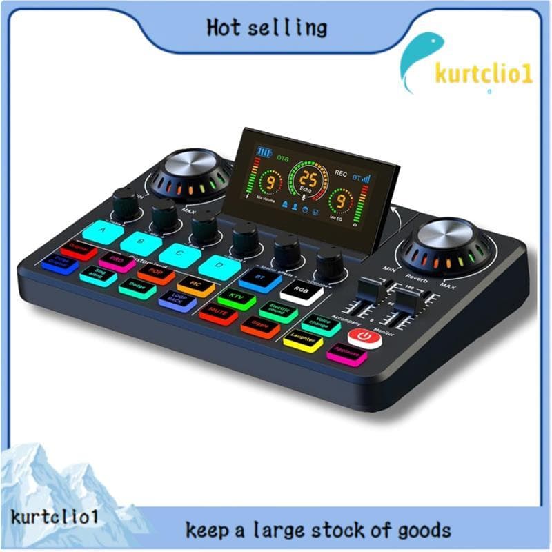 Efeitos De Mixagem De DJ E Trocador De Voz , Mixer De Áudio , Placa De Som Ao Vivo Com RGB , Equipamento De Gravação De