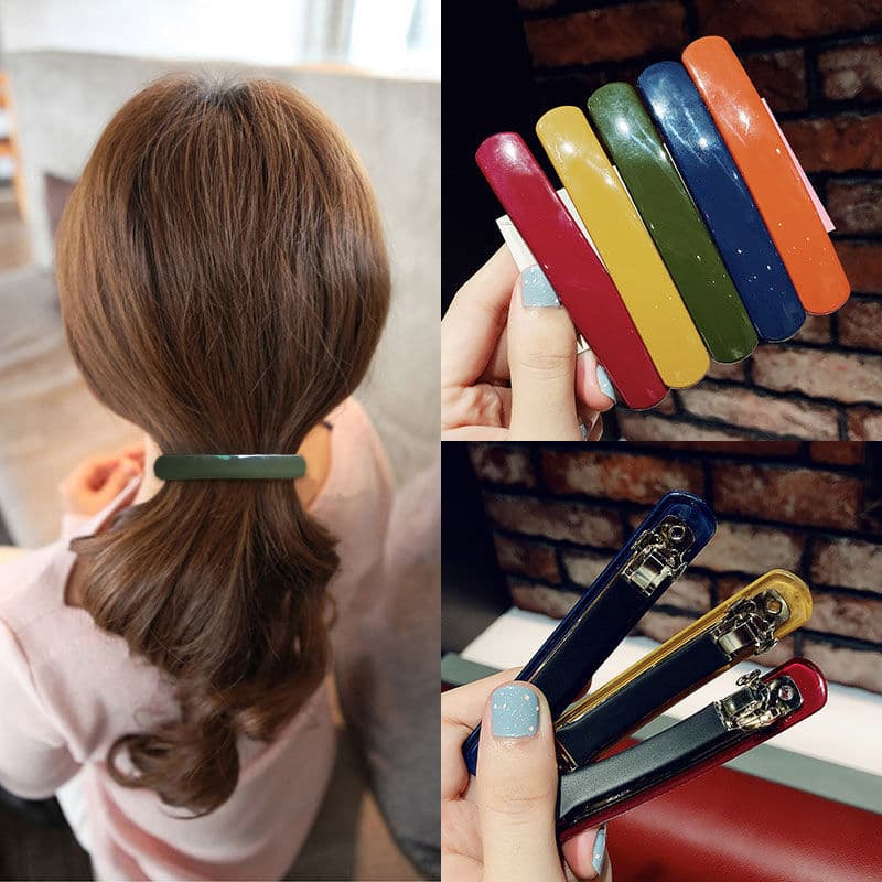 Coreia coreia ins simples influenciador grampo de cabelo primavera clipe acessórios de cabelo versão coreana All-Match e