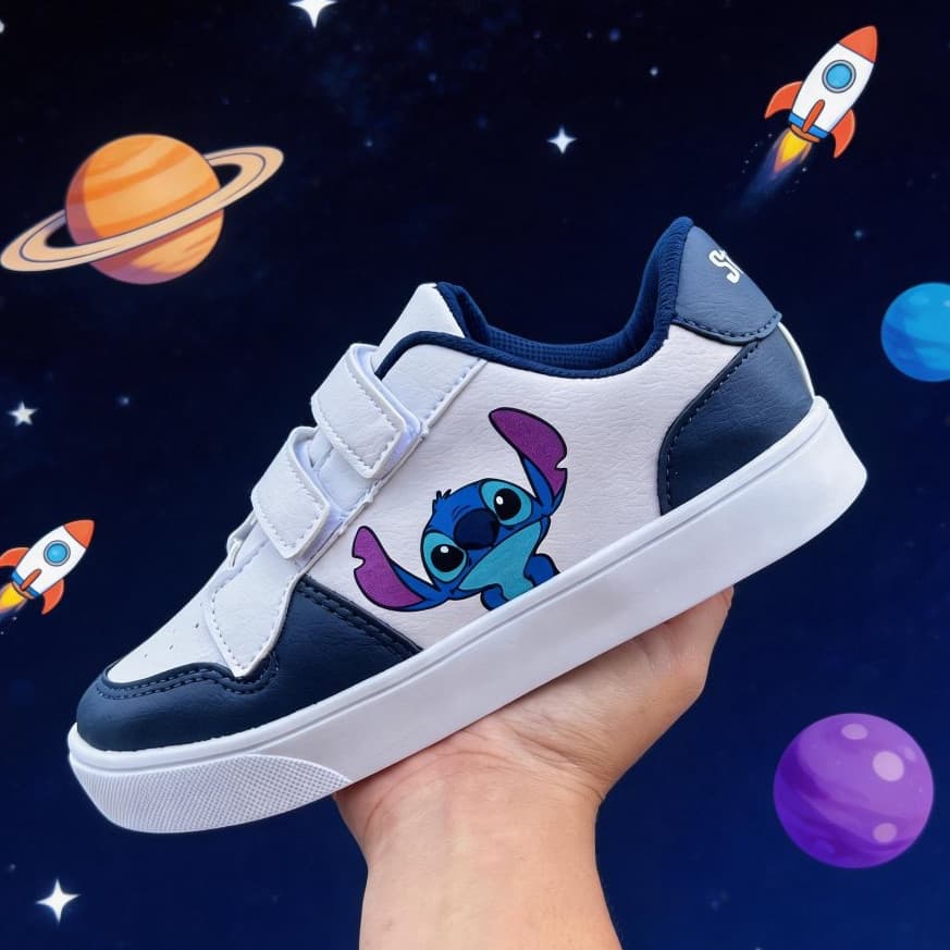 Tênis Infantil com Velcro Estilo e Conforto para o Dia a Dia escolar branco calce facil