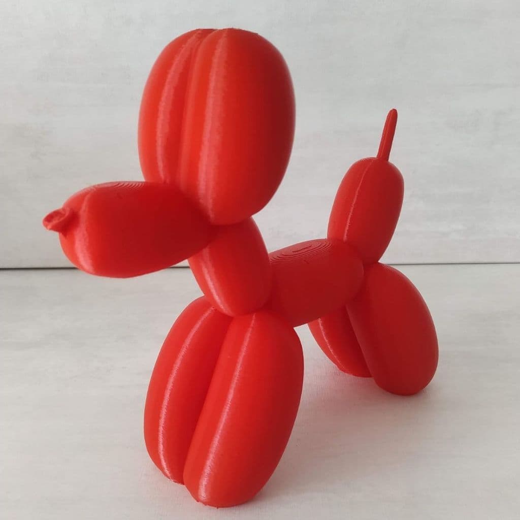 Escultura Decorativa Cachorro de Balão / Bexiga feito em impressora 3D em Plástico (PLA)