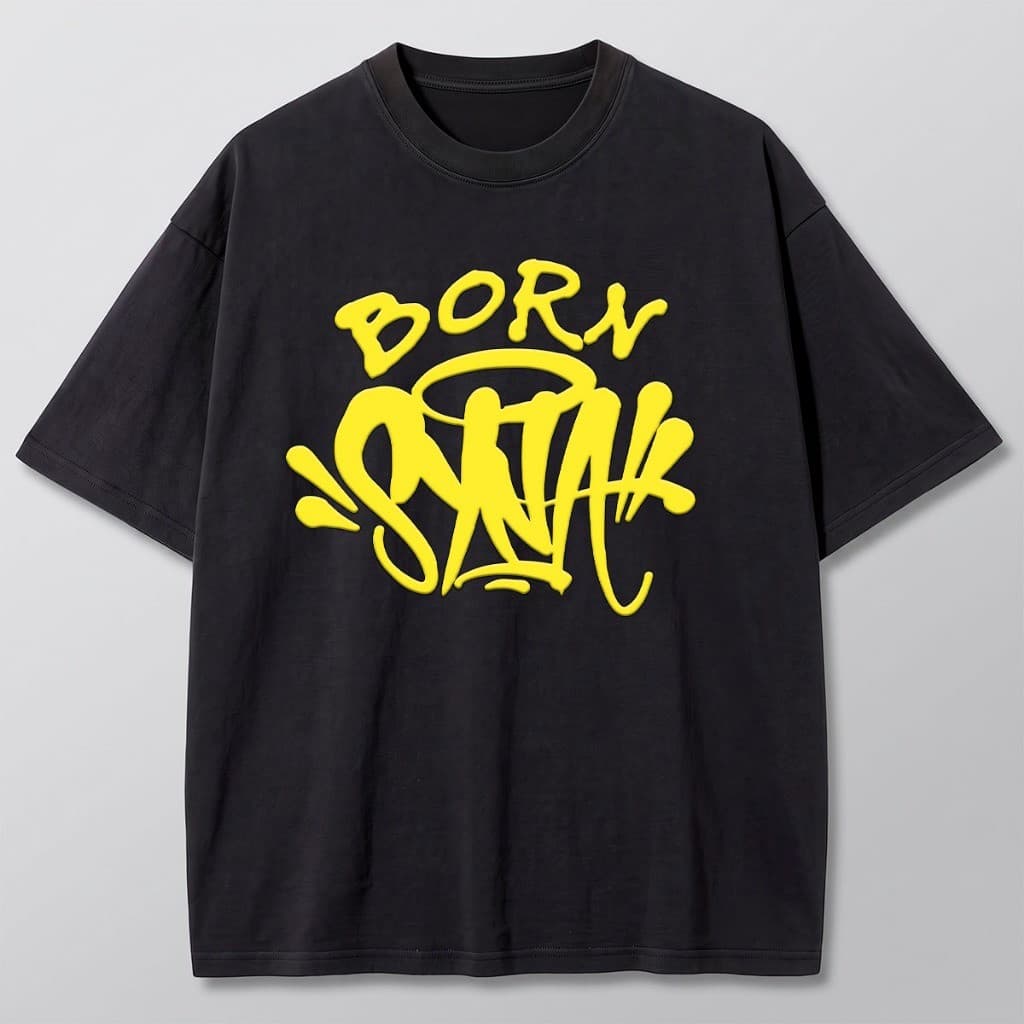 Camiseta Premium Streetwear Graffiti Hip Hop Estampada Urban Casual Manga Curta Moda Jovem Masculina