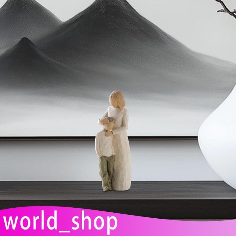[World_shop] Estátua De Mãe E Filho , Presente De Dia Das Mães , Ornamento De Mesa , Escultura De Figura Moderna Para En