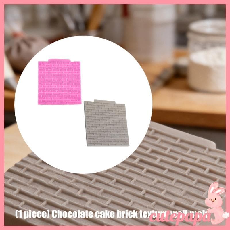 Ferramenta Bolo Textura Tijolo cutepa Para Detalhe Acabamento Sobremesa Chocolate