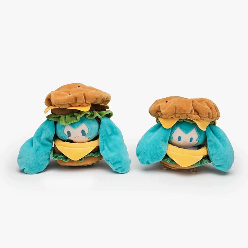 Brinquedos de Pelúcia Hatsune Miku, Roupas de Cosplay de Hambúrguer, Boneca de Pelúcia Macia Megurine Ryuka, Presente