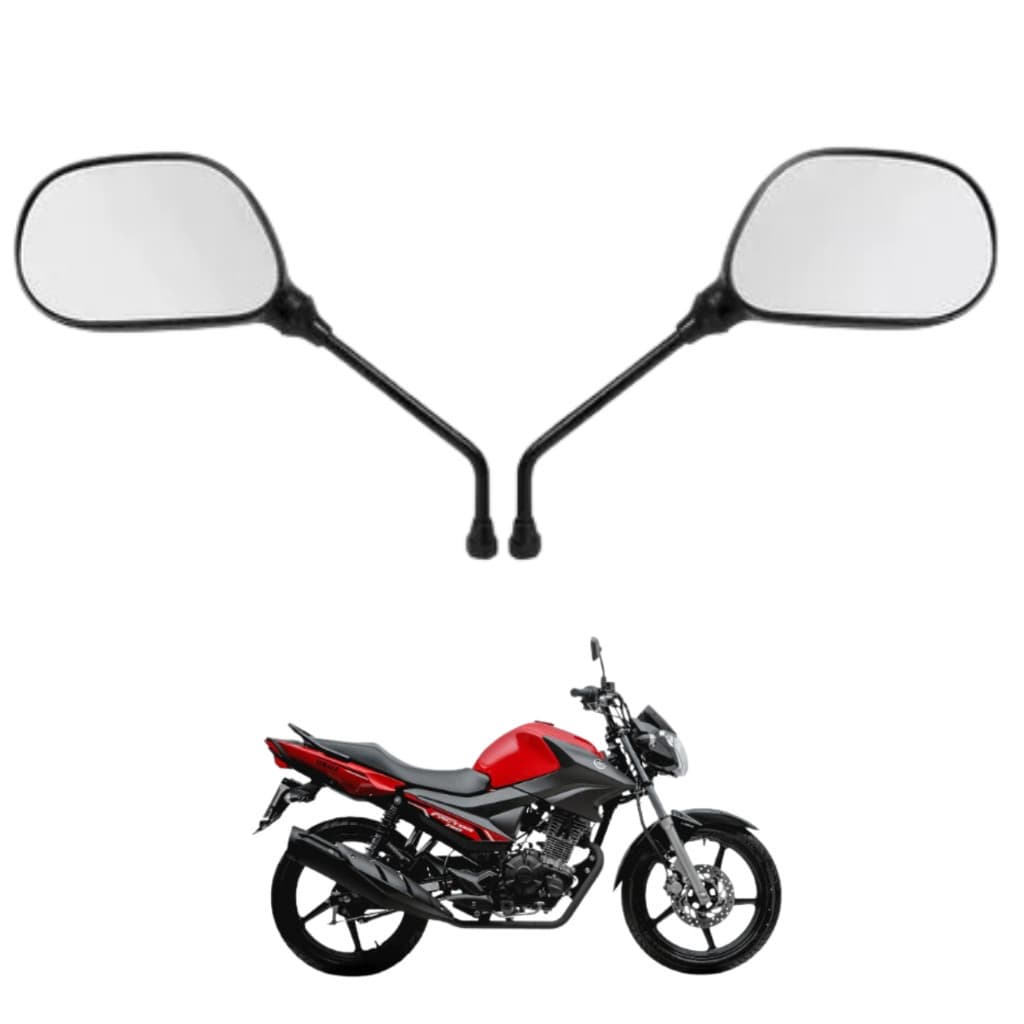 Retrovisor Moto YBR 125 Factor Modelo de Rosca Retrovisor Moto Yamaha YBR 125 Factor Promoção