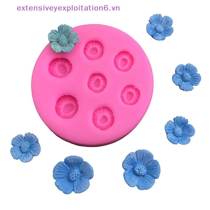 exten 1Pc Flor De Cerejeira Pêssego Molde De Silicone DIY Decorações De Bolo Mousse Bandeja De Gelo De Chocolate Cozimen