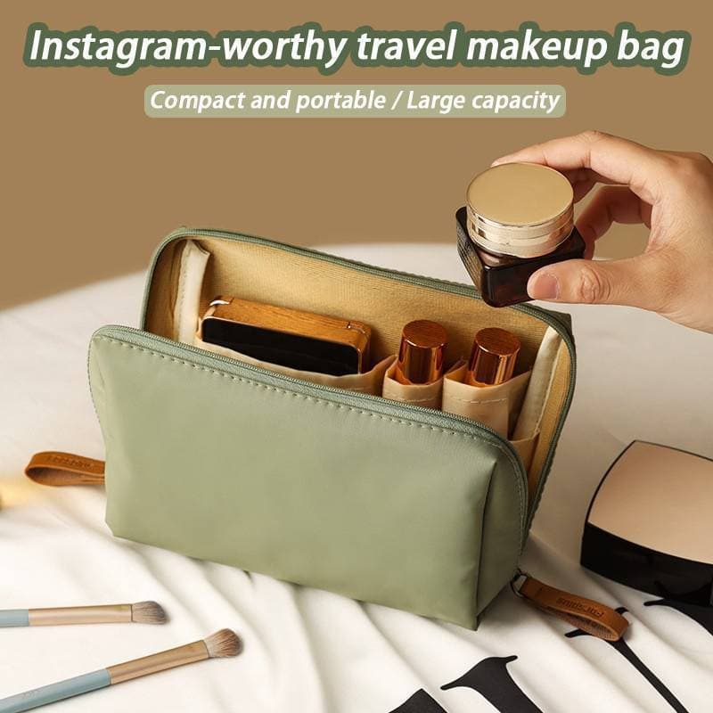 2026 Nova Bolsa De Cosméticos Feminina Cor Sólida Estilo Coreano Maquiagem Higiene Pessoal À Prova Dwaterproof Água Orga