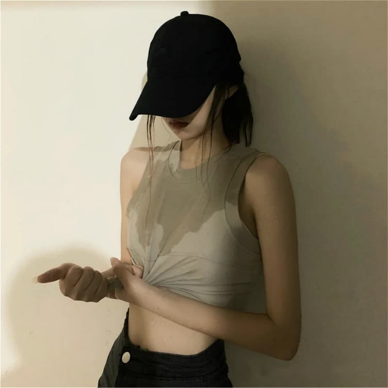 Estilo combinado de dez mil anos!Boné de beisebol feminino verão esportes chapéu de sol mostrando rosto pequeno Casual p