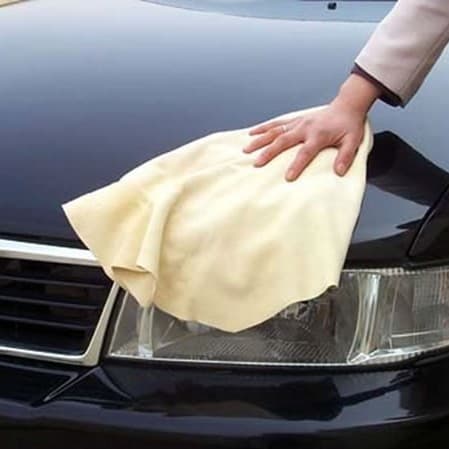Toalha absorvente de cabelo seco, toalha sintética de pele de veado, toalha de lavagem de carro, tamanho pequeno, grande