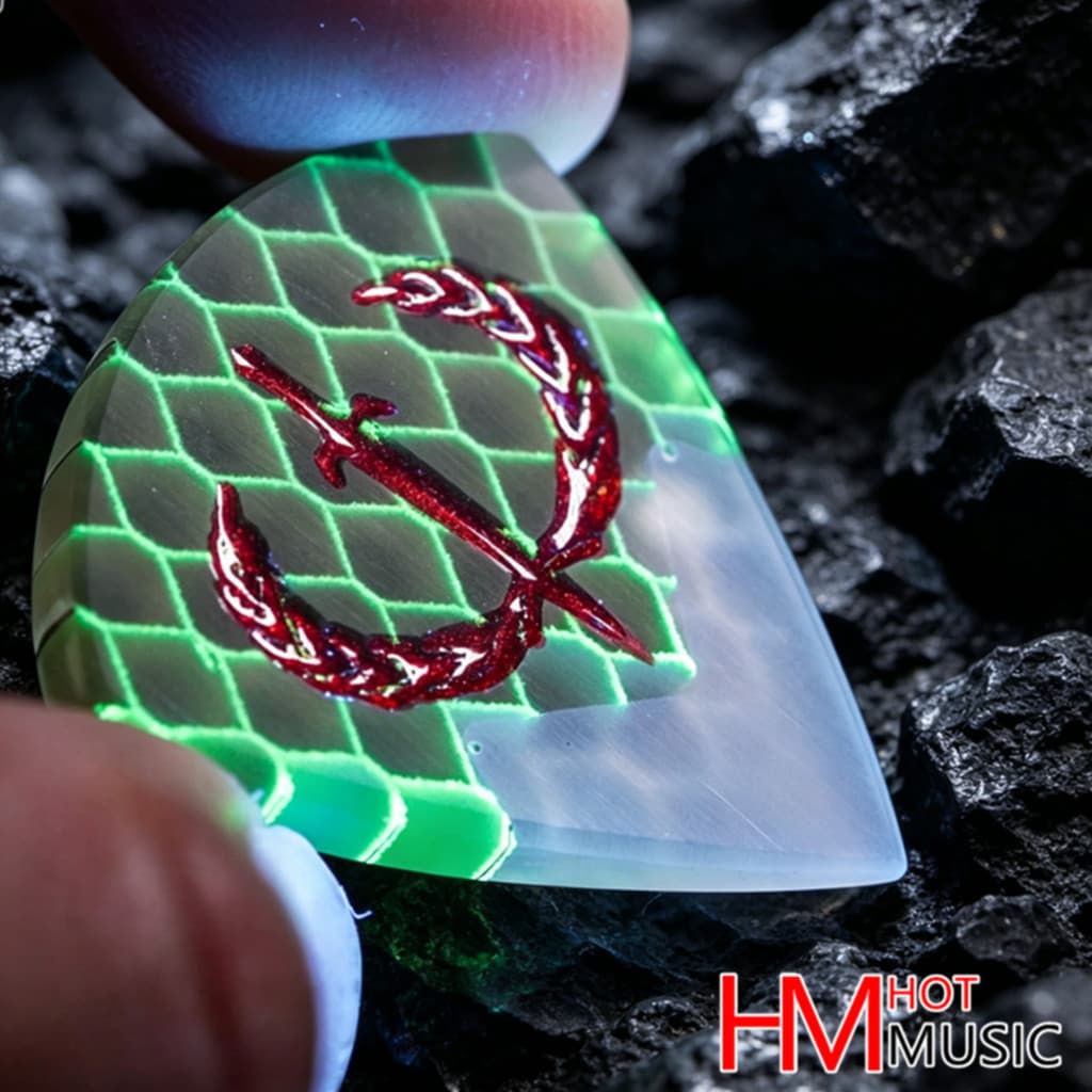 Iron Age Ironware Age Picks Palhetas de guitarra feitas à mão Palhetas de baixo Dragon Scales Edição limitada Palhetas d