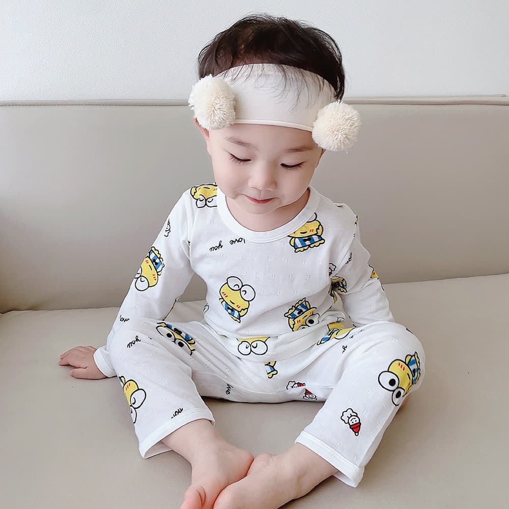 Primavera outono puro algodão crianças Homewear terno pijamas do bebê meninos de manga comprida roupas de ar condicionad