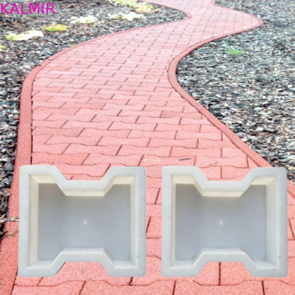 Molde De Telha De Cimento , Moldes De Pavimentação De Plástico Duráveis Em Forma De I , Operação Manual DIY Pedra De Pas