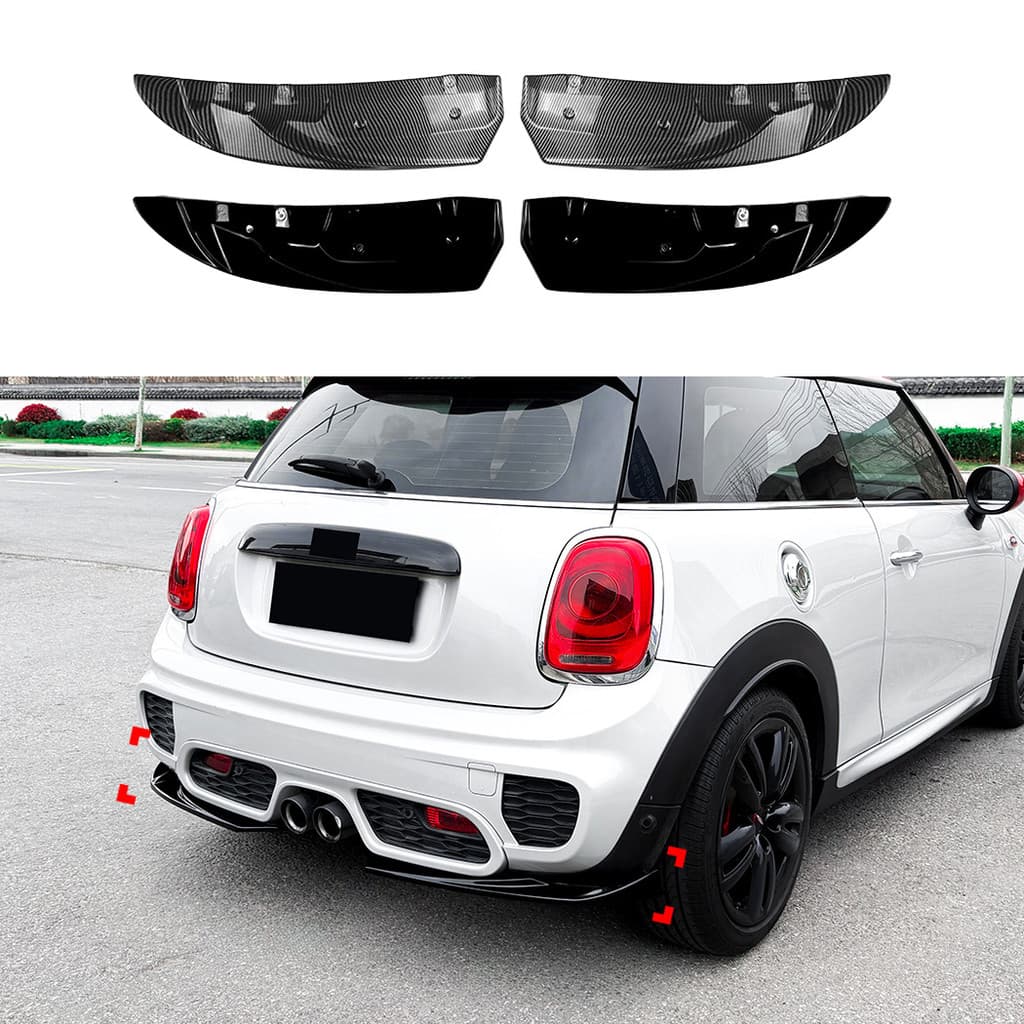 Adequado para Mini Cooper F55 F56 F57 JCW cedo traseiro lábio cauda Spoiler pequena modificação Surround