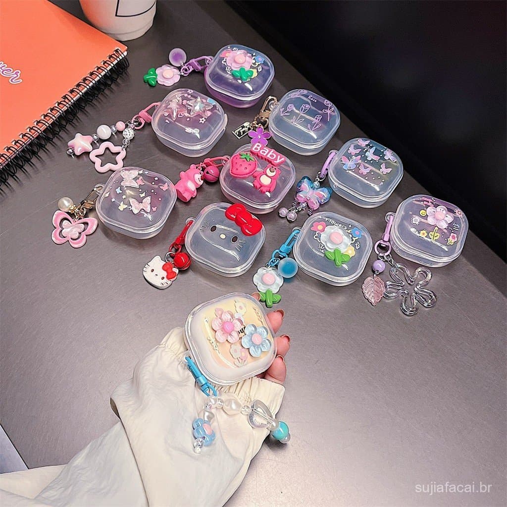 Capa Colorida DIY Para Samsung Galaxy BUDS-2-LIVE-PRO-FE Protetora Apenas De Proteção
