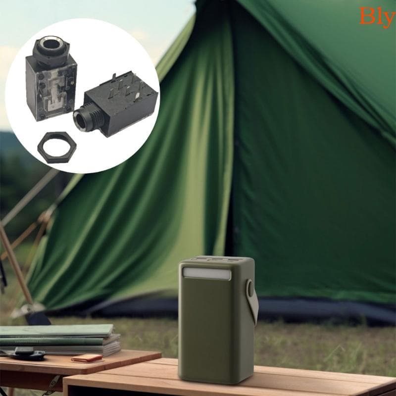 Bly Professional 6 35mm 7Pin Microfones Soquetes Amplificadores Interfaces Jacks De Som