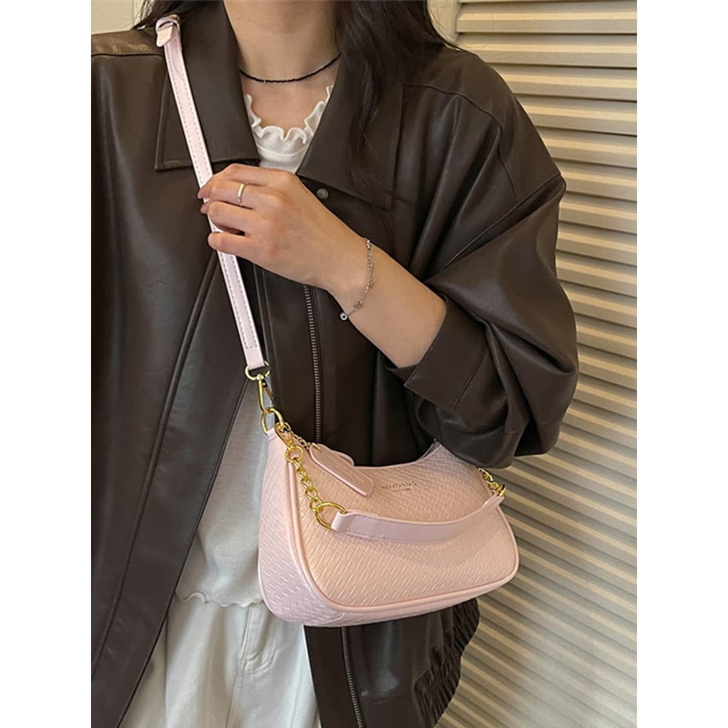 Simples corrente pequena bolsa feminina 2026 novo estilo moda High-End textura axilas saco primavera Popular ombro saco
