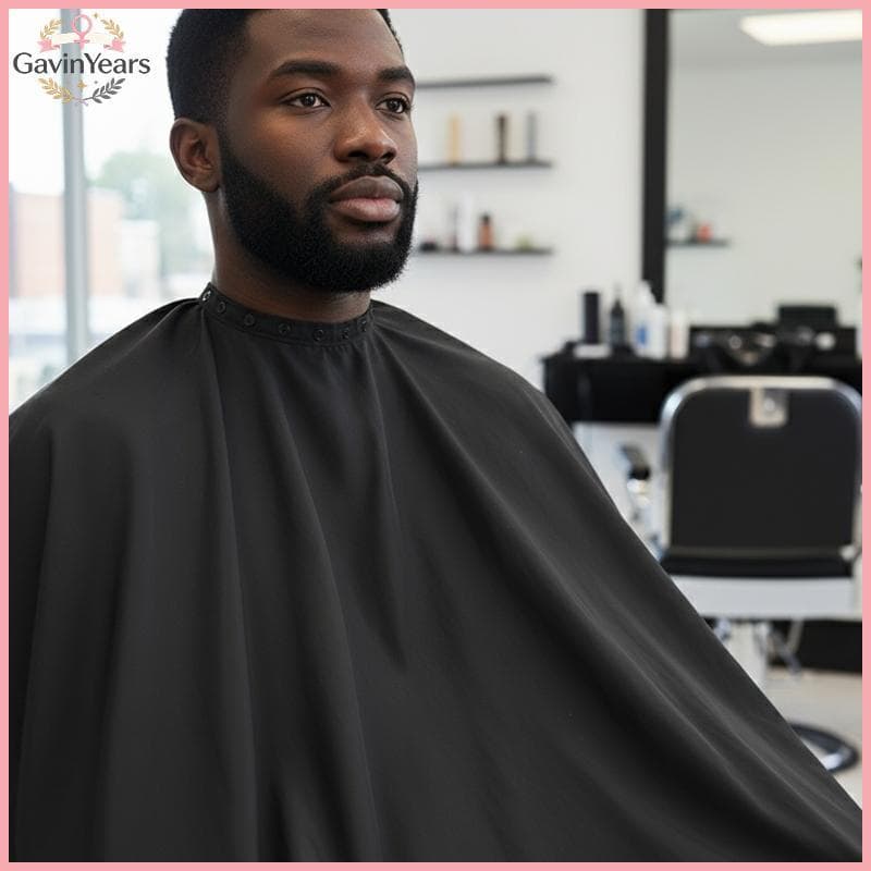[GAVBR] Capa De Corte De Cabelo Para Cabeleireiro Profissional Com Fecho De Pressão Ajustável Barbeiro Salão De Beleza 1